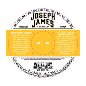 Joseph James Brewing Co., Inc. Weize Guy November 2015