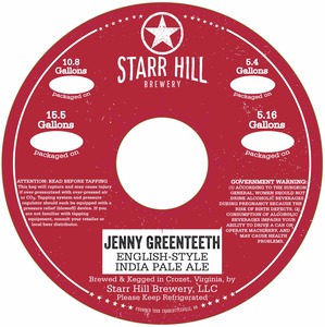 Starr Hill Jenny Greenteeth December 2015