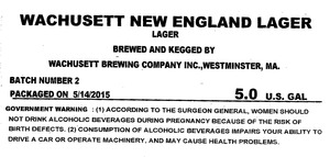 Wachusett New England Lager