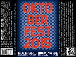 Old Orange Brewing Co. Oktoberfest