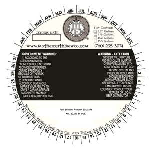 Mother Earth Brew Co Four Seasons Autumn 2015