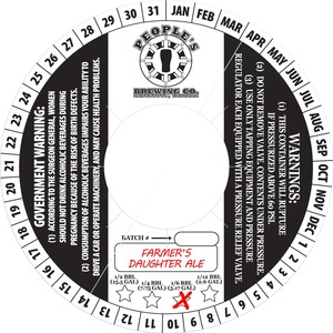 People's Brewing Company Farmer's Daughter December 2015