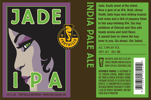 Foothills Brewing Jade