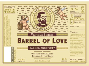 Adelbert's Brewery Barrel Of Love December 2015