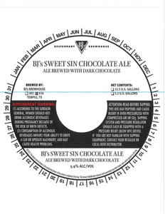 Bj's Sweet Sin Chocolate Ale