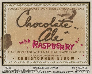 Boulevard Brewing Company Chocolate Ale With Raspberry