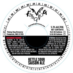 Flying Dog Kettle Sour Saison Ale December 2015