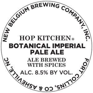 New Belgium Brewing Company, Inc. Hop Kitchen Botanical Imperial Pale Ale