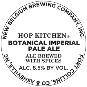 New Belgium Brewing Company, Inc. Hop Kitchen Botanical Imperial Pale Ale December 2015