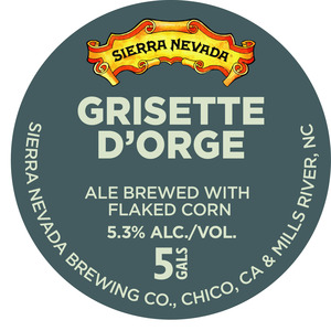 Sierra Nevada Grisette D'orge December 2015