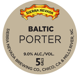 Sierra Nevada Baltic Porter December 2015