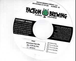 Faction Brewing Pale Ale