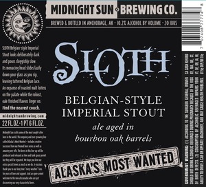 Midnight Sun Brewing Company Sloth December 2015