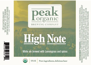 Peak Organic High Note December 2015