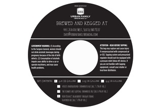 Urban Family Brewing Herr Kinski's Blackberry Thought Forms