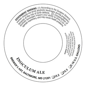 The Brewer's Art Inoculum Ale December 2015