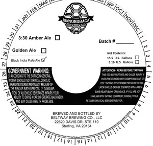 Diamondback Black India Pale Ale December 2015