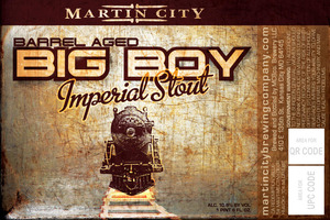 Martin City Barrel Aged Big Boy Imperial Stout December 2015