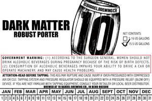 10 Barrel Brewing Co. Dark Matter December 2015