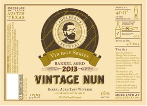 Adelbert's Brewery Vintage Nun