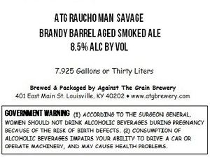 Against The Grain Brewery Atg Raucho Man Savage