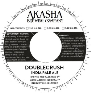 Akasha Brewing Company Doublecrush December 2015