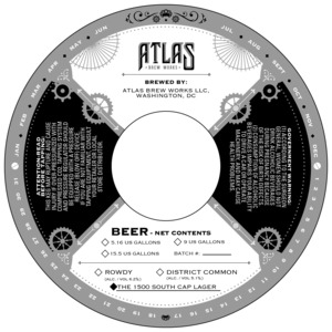 Atlas Brew Works The 1500 South Cap Lager