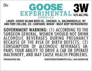 Goose Island Beer Co. Goose Experimental Summer