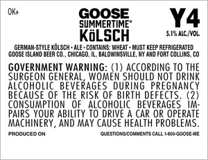 Goose Island Beer Co. Goose Summertime Kolsch