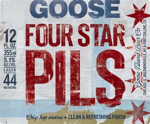 Goose Island Beer Co. Goose Four Star Pils December 2015