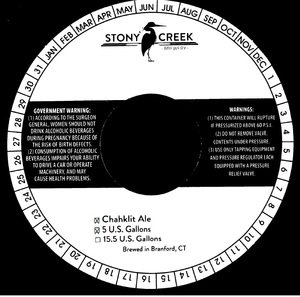 Stony Creek Brewery Chahlit Ale
