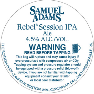Samuel Adams Rebel Session IPA December 2015