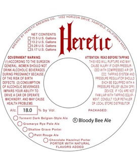 Heretic Brewing Company Bloody Bee