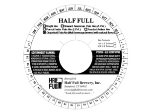 Half Full Grapefruit Pale Ale December 2015