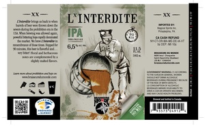 Brasseurs Du Monde L' Interdite 90 Min IPA