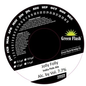 Green Flash Brewing Co. Jolly Folly December 2015