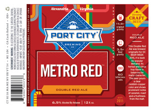 Port City Brewing Company Metro Red Double Red Ale
