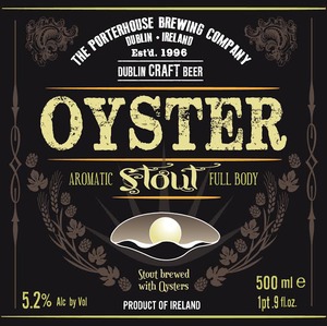 Porterhouse Oyster Stout January 2016