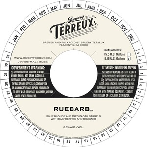 Bruery Terreux Ruebarb