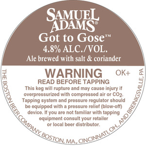 Samuel Adams Got To Gose December 2015