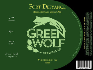 Green Wolf Brewing Co. Fort Defyance December 2015