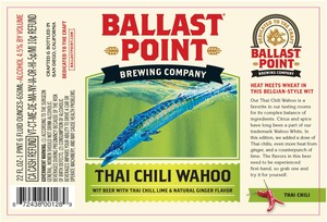 Ballast Point Thai Chili Wahoo December 2015
