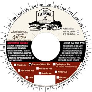 Mt Carmel Brewing Company Summer Wheat