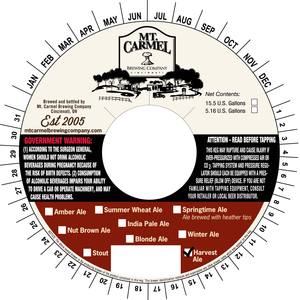 Mt Carmel Brewing Company Harvest Ale December 2015