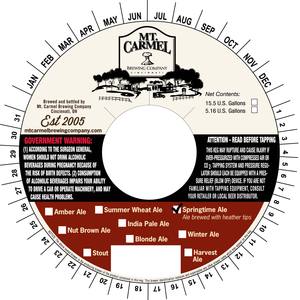 Mt Carmel Brewing Company Springtime Ale