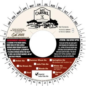 Mt Carmel Brewing Company Imperial India Pale Ale December 2015