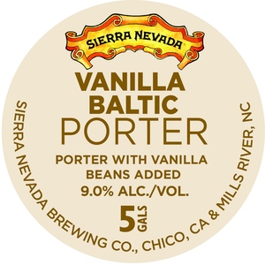 Sierra Nevada Baltic Porter With Vanilla December 2015