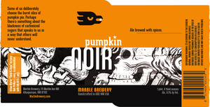 Marble Brewery Pumpkin Noir December 2015
