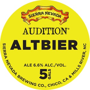 Sierra Nevada Audition Altbier December 2015