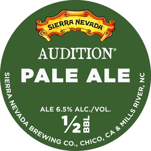 Sierra Nevada Audition Pale Ale December 2015